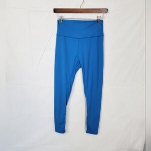 Lululemon Size 6 Vibrant Blue Leggings